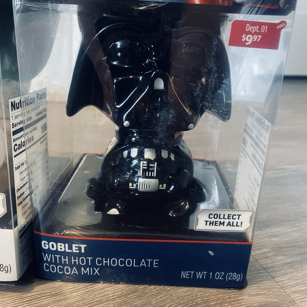 Collectible Gift Set Star Wars Darth Vader & Grogu Goblet Mug open box - Picture 4 of 4